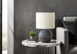Lampe de table 16"H en béton