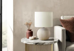 Lampe de table 16"H en béton