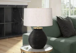 Lampe de table 25"H en béton