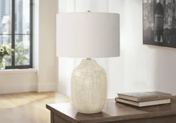 Lampe de table 26"H en céramique