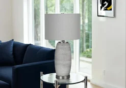Lampe de table 25"H en céramique