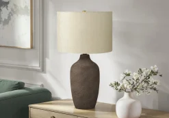 Lampe de table 27"H en céramique