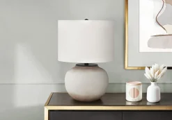 Lampe de table 21"H en céramique