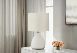 Lampe de table 17"H en céramique