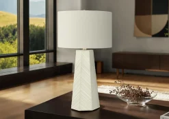 Lampe de table 29"H en céramique