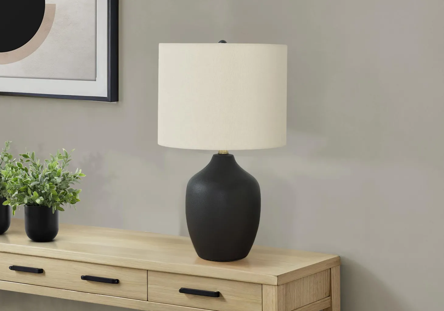 Lampe de table 22"H en céramique