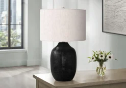 Lampe de table 26"H en céramique