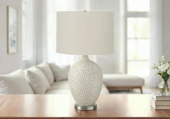 Lampe de table 28"H en céramique