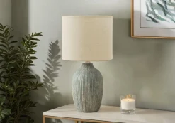 Lampe de table 18"H en céramique