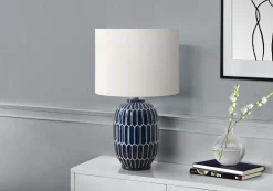 Lampe de table 22"H en céramique