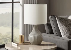 Lampe de table 17"H en céramique