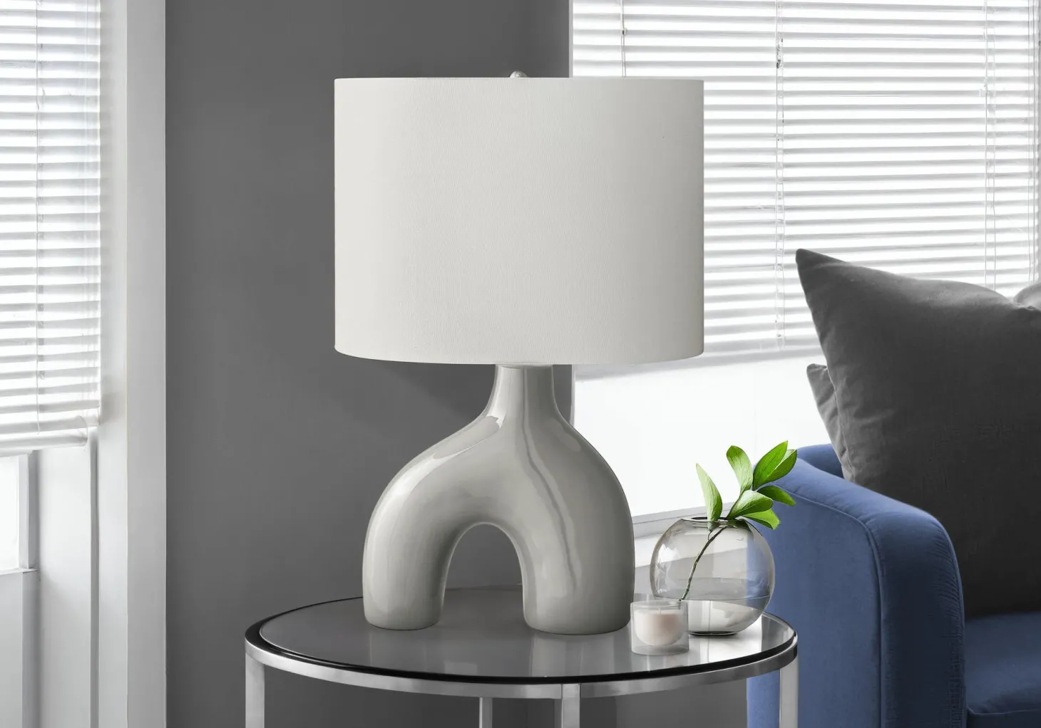 Lampe de table 25"H en céramique