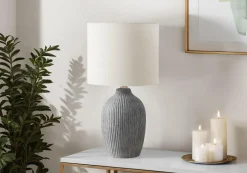 Lampe de table 18"H en céramique