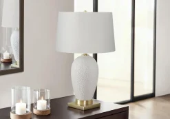 Lampe de table 26"H en céramique
