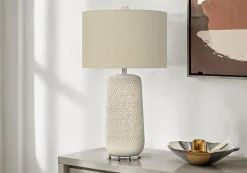 Lampe de table 31"H en céramique