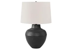 Lampe de table 26"H en métal