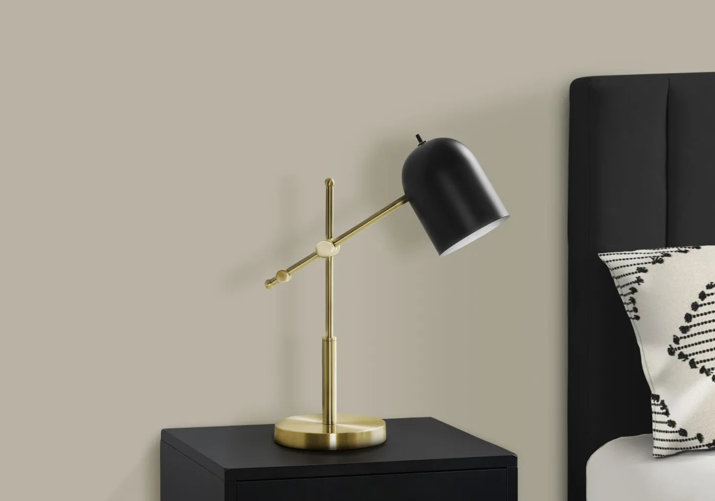 Lampe de table 18"H en métal