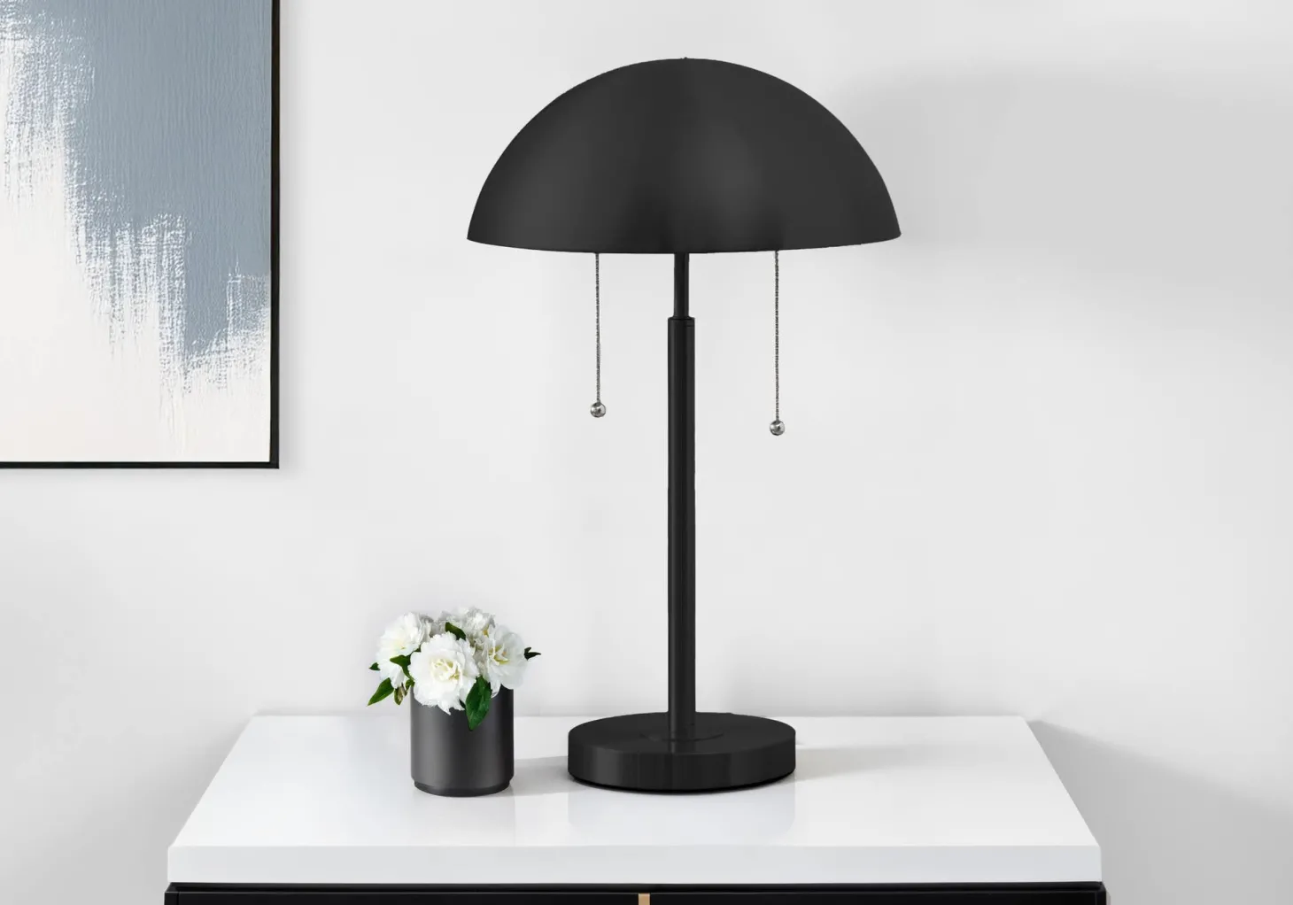 Lampe de table 20"H en métal