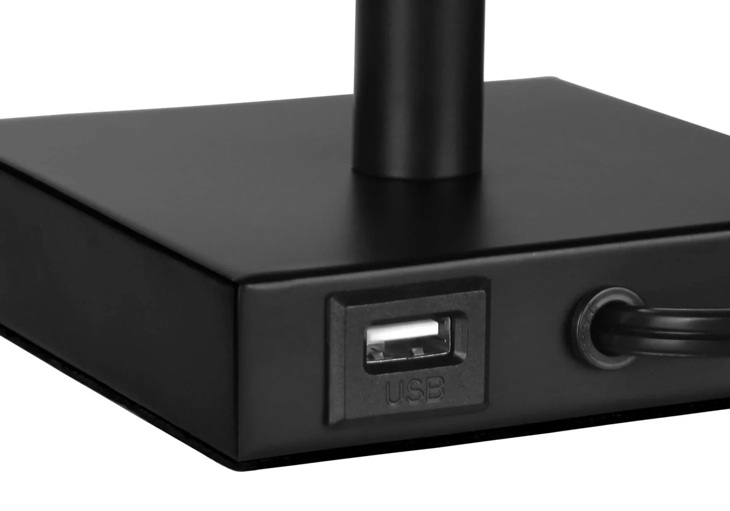 lampe de table 17"H en métal avec ports usb (bte de 2)