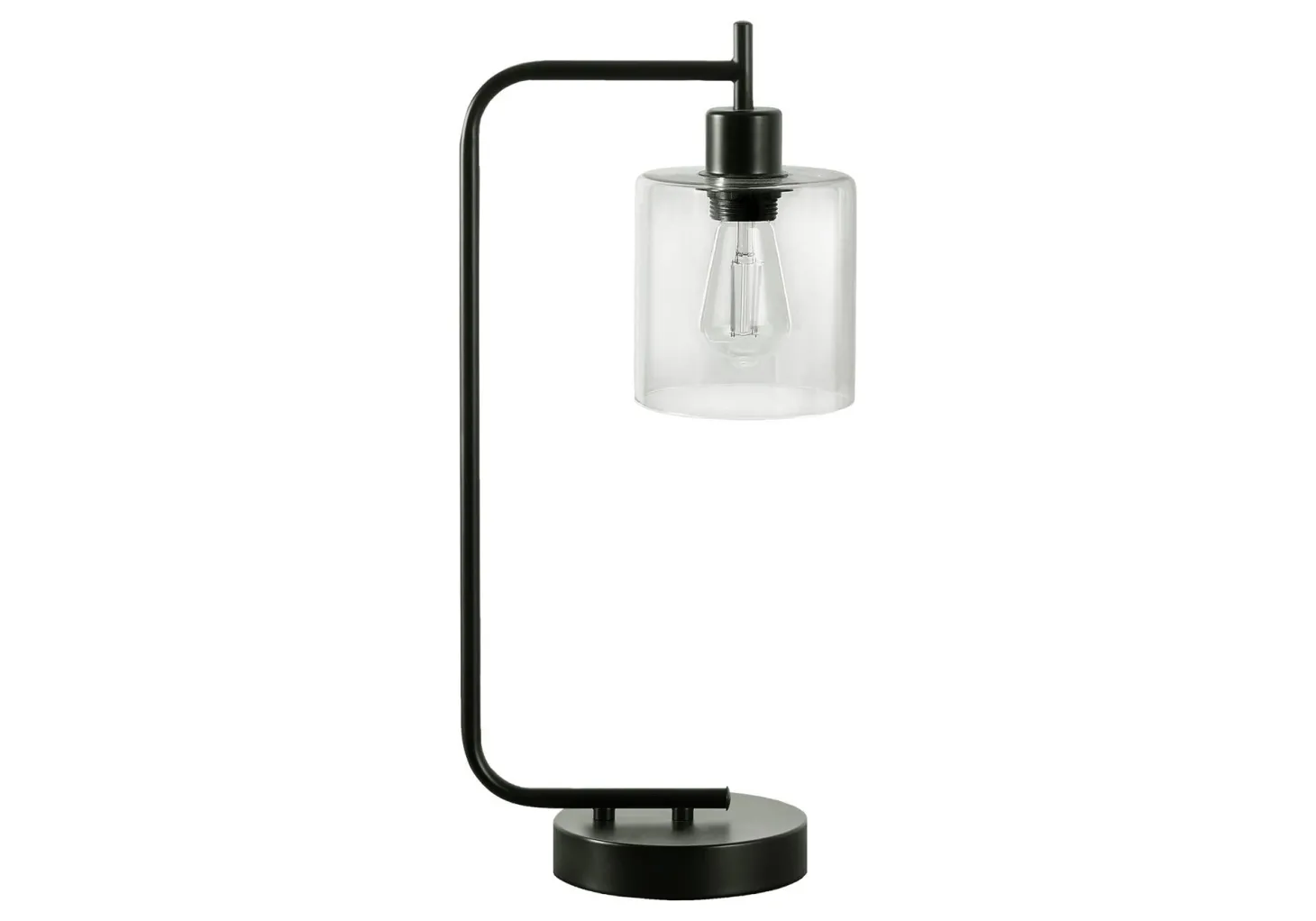 Lampe de table 20"H en métal avec ports usb