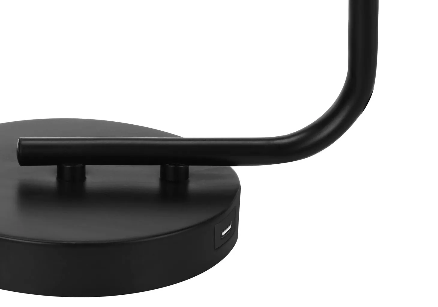 Lampe de table 20"H en métal avec ports usb