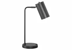 Lampe de table 18"H en métal avec ports usb