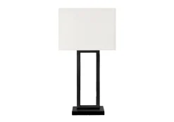 Lampe de table 28"H en métal avec port usb
