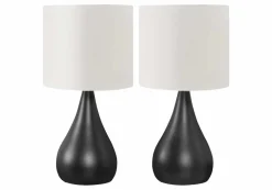 lampe de table 18"H en métal (bte de 2)