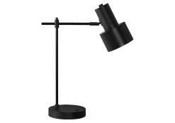 Lampe de table 21"H en métal avec ports usb
