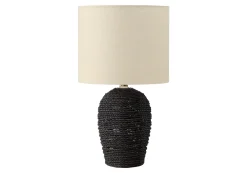 Lampe de table 17"H en rotin