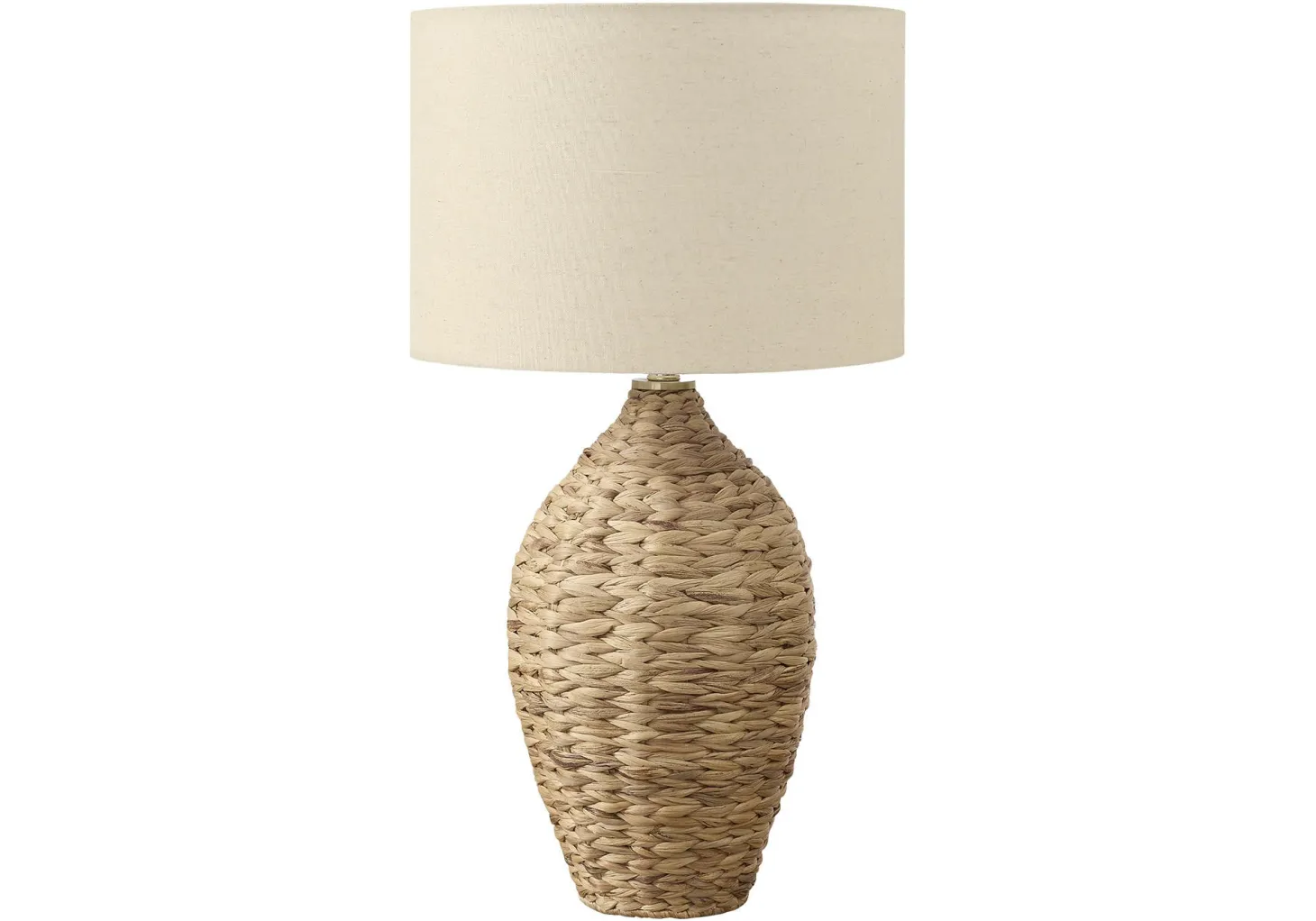 Lampe de table 30"H en rotin