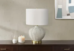 Lampe de table 21"H en résine