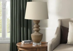 Lampe de table 28"H en résine