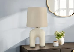 Lampe de table 25"H en résine