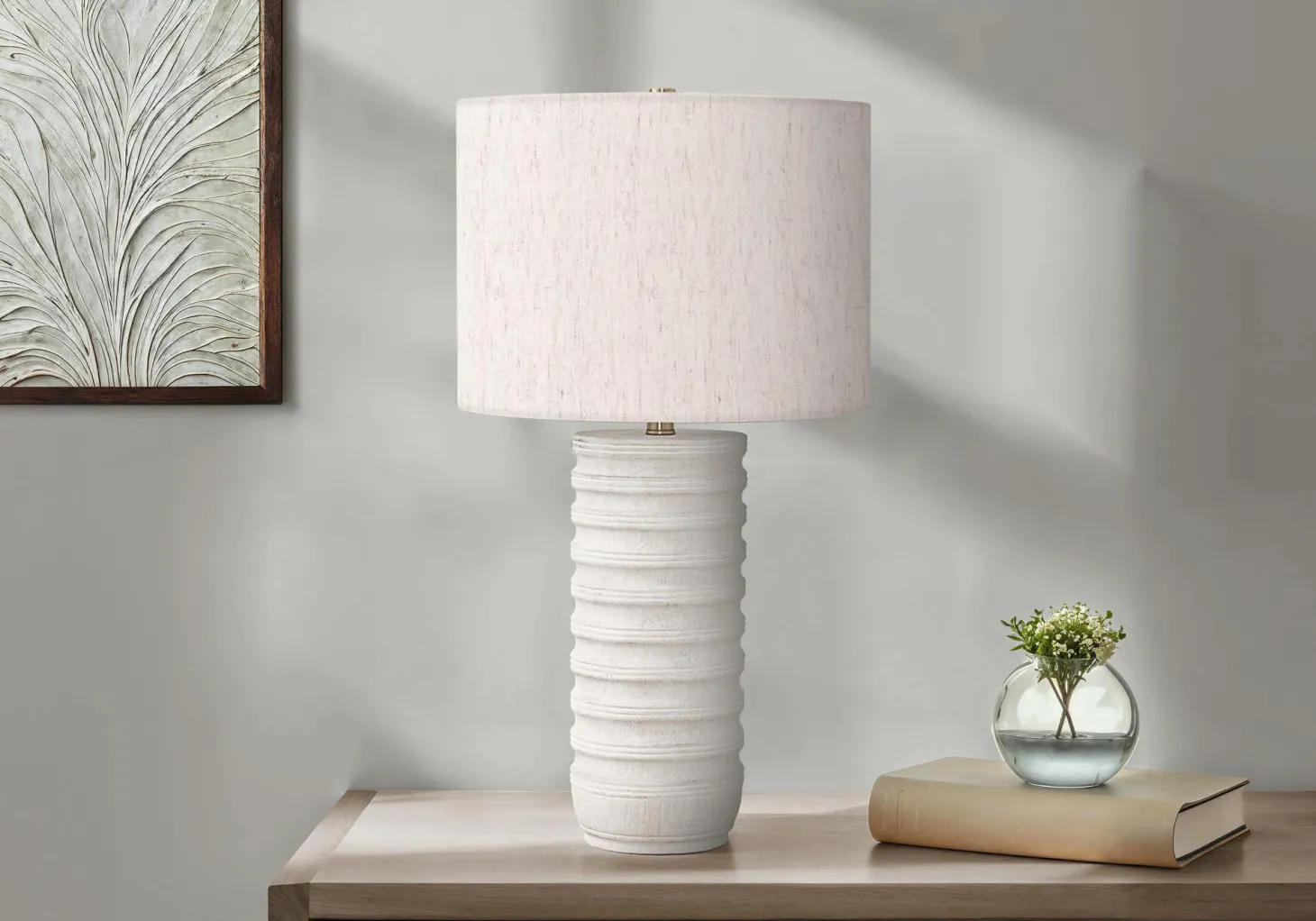 Lampe de table 28"H en résine