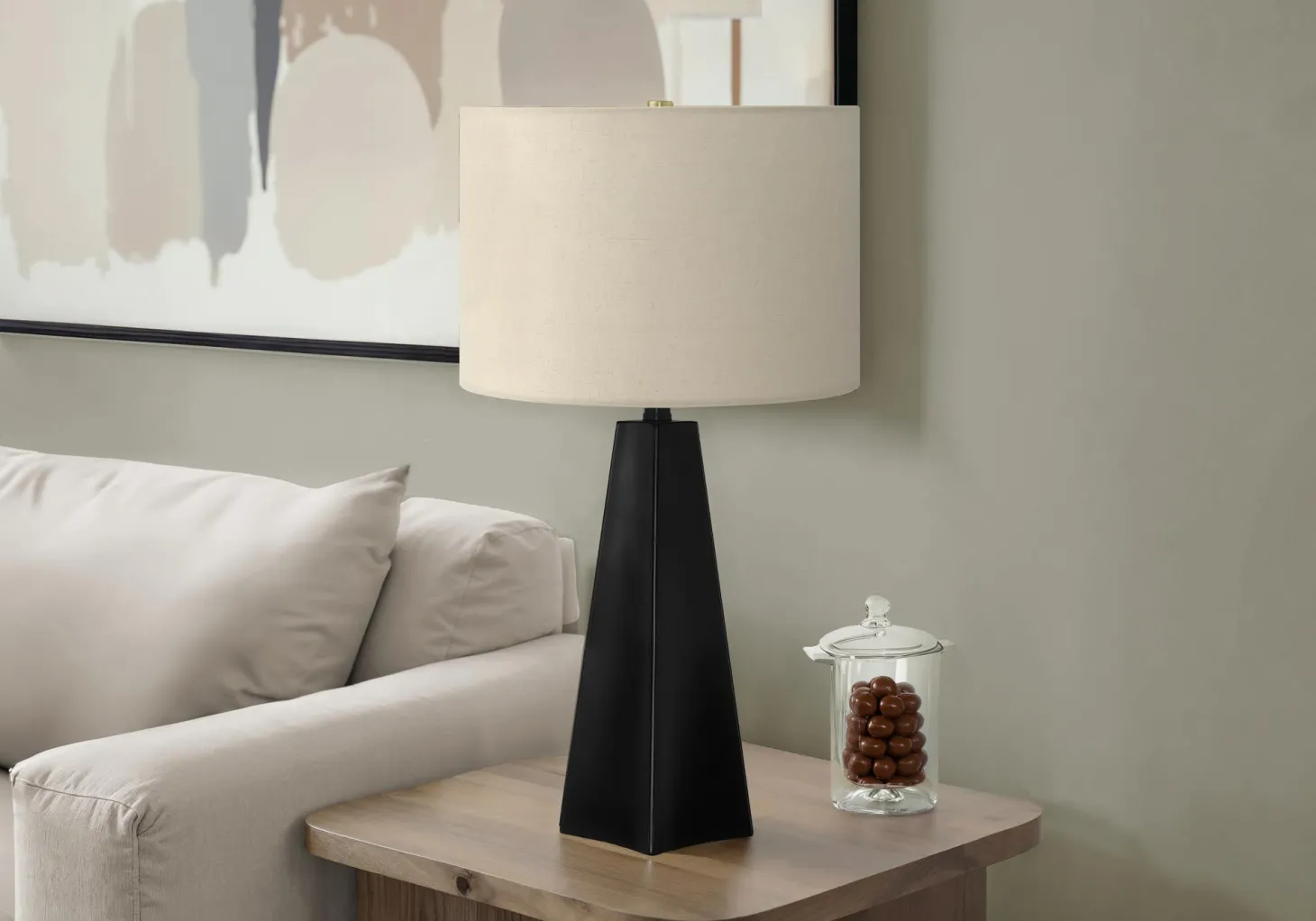 Lampe de table 27"H en résine