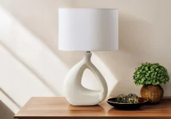 Lampe de table 23"H en résine