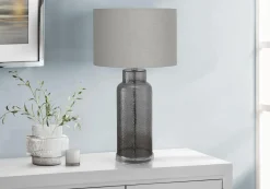 Lampe de table 28"H en verre