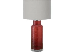 Lampe de table 28"H en verre