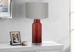 Lampe de table 28"H en verre