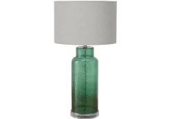 Lampe de table 28"H en verre