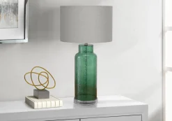 Lampe de table 28"H en verre