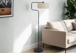 Lampe sur pied 61"H en métal
