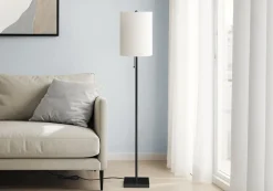 Lampe sur pied 64"H en métal