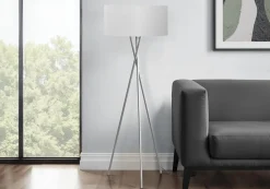 Lampe sur pied 62"H en métal