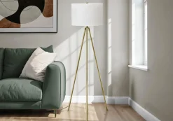 Lampe sur pied 63"H en métal