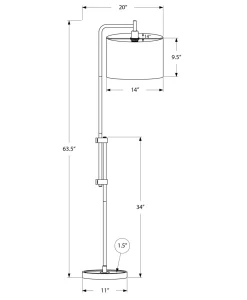Lampe sur pied 63