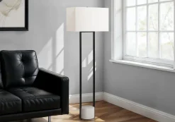 Lampe sur pied 62"H en métal