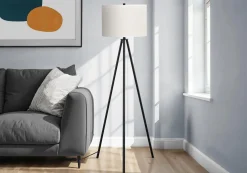 Lampe sur pied 63"H en métal