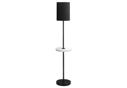 Lampe sur pied 62"H en métal avec port usb